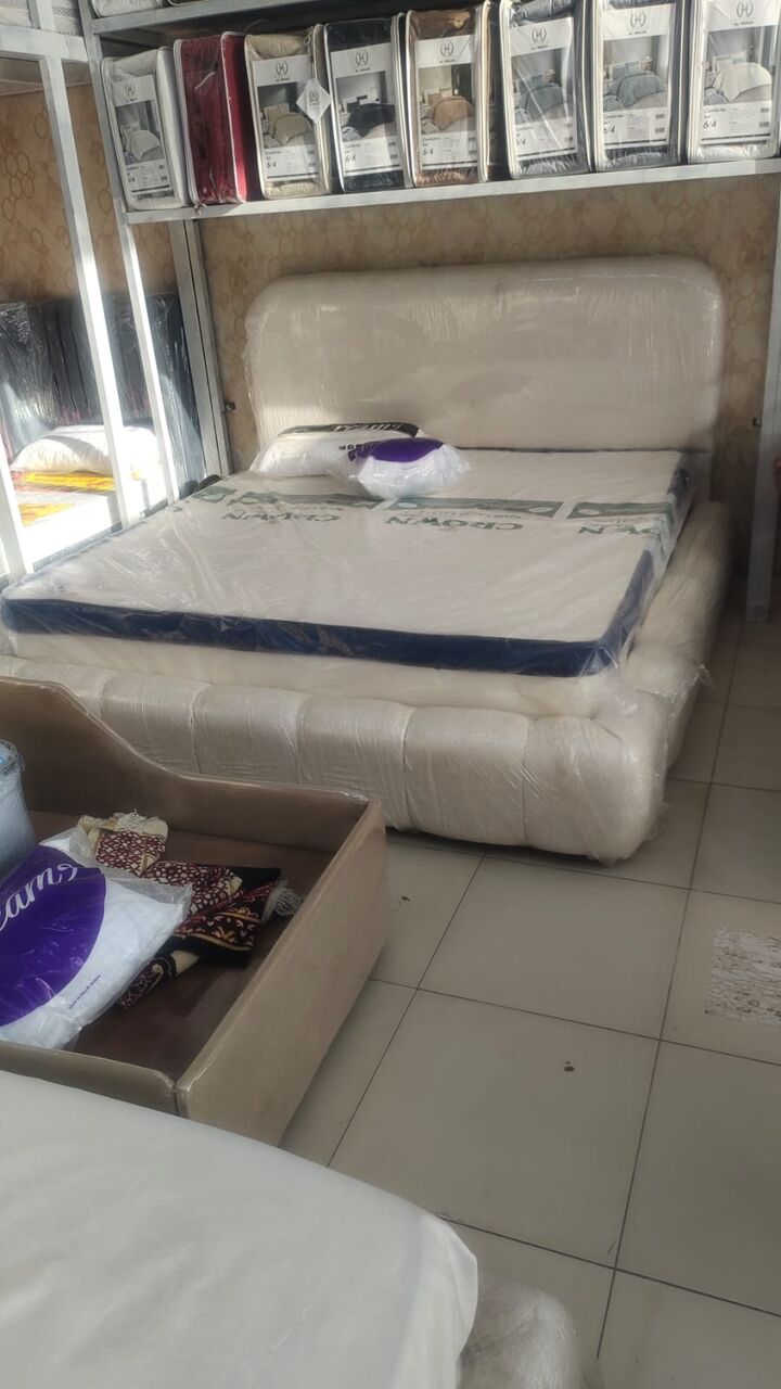 Al Iskan, Furniture, SAR 480,  Queen Size Bed Frame And Mattress