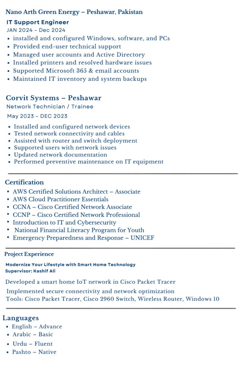 Riyadh, Job Seekers, Looking For An IT Support / Network Engineer Job In Riyadh