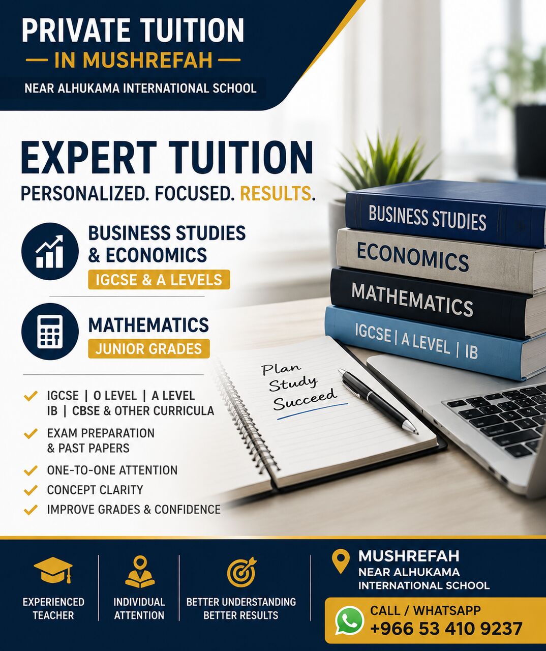 Al Aziziyah, Lessons Offered, IGCSE & A Level Business Studies & Economics | Junior Math Tuition