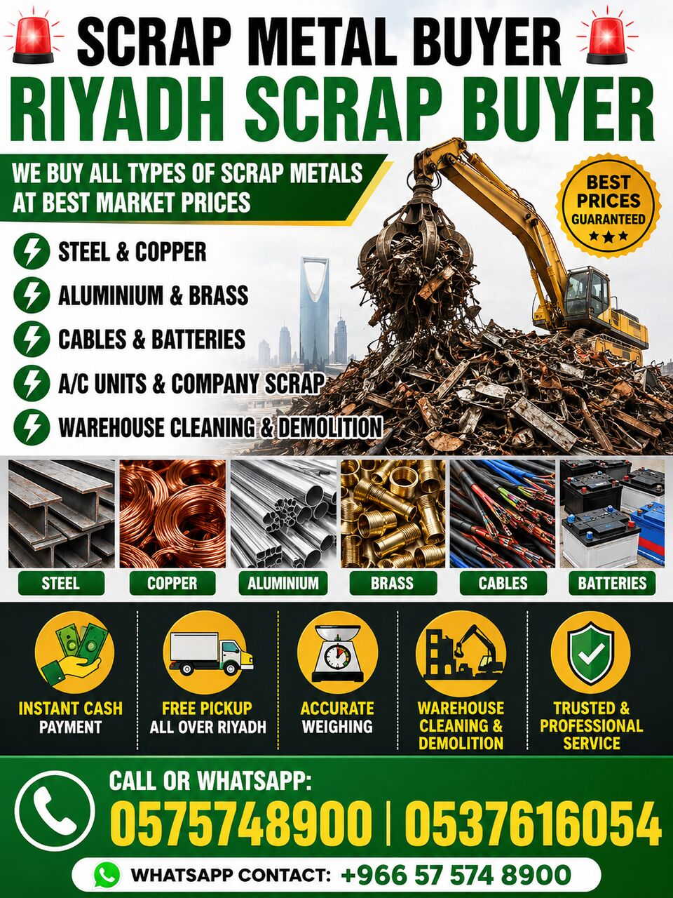 Riyadh, Items Wanted, Metal Scraps Dealer Riyadh Scraps Buyer 0575748900