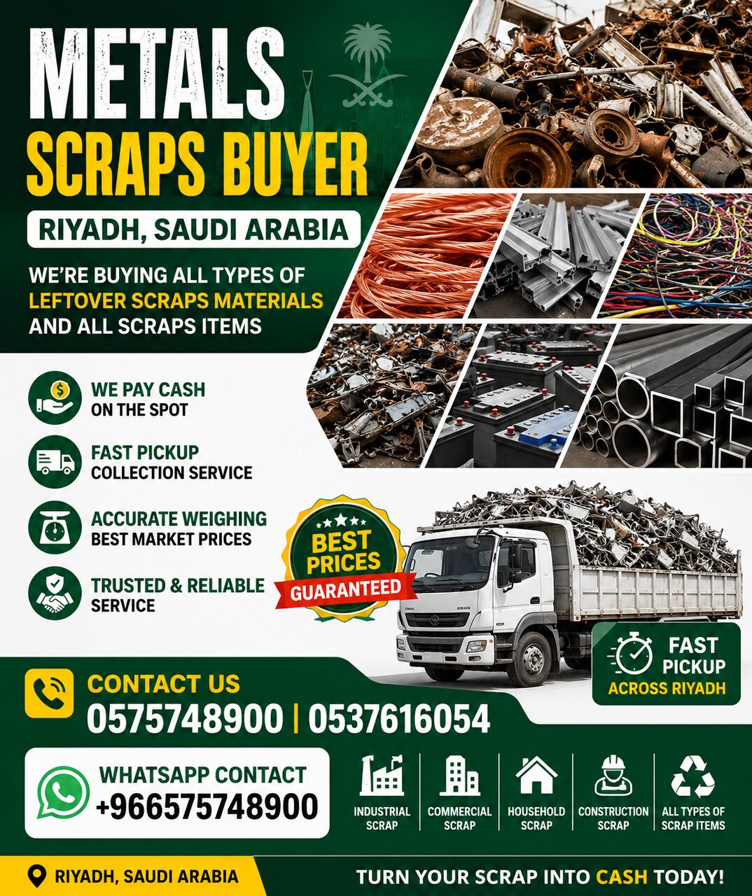 Riyadh, Items Wanted, Metal Scraps Dealer Riyadh Scraps Buyer 0575748900