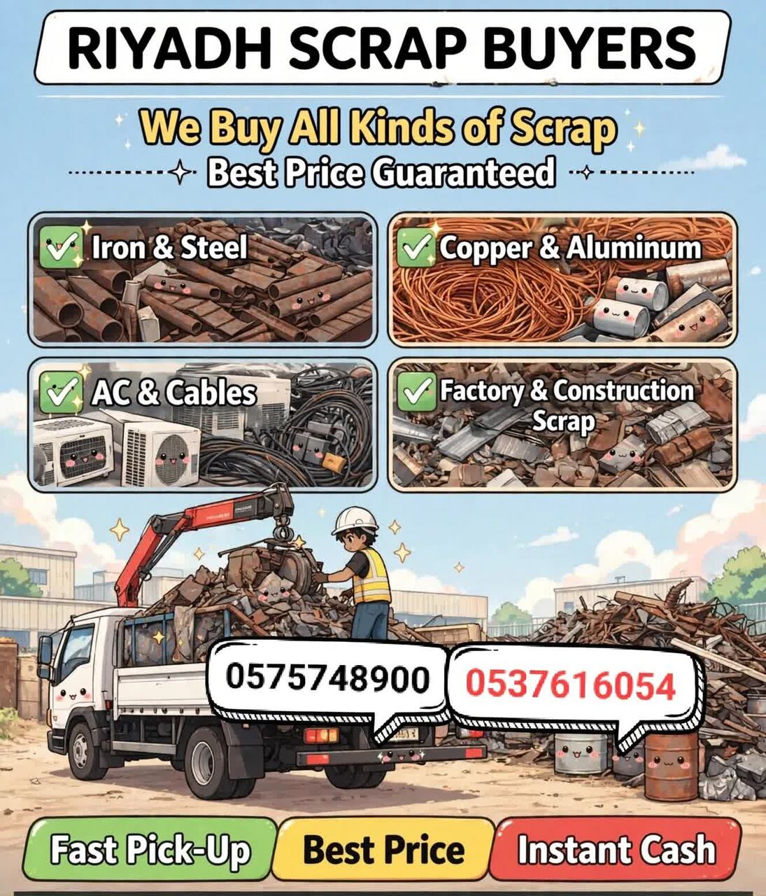 Riyadh, Items Wanted, Metal Scraps Dealer Riyadh Scraps Buyer 0575748900