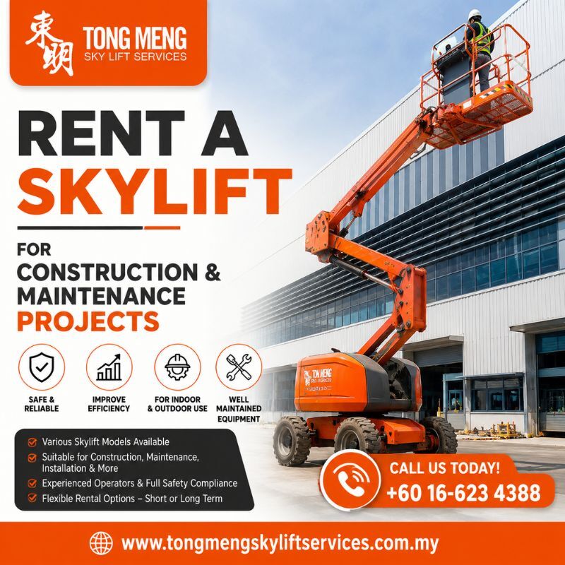 Kuala Lumpur, Business, Rent A Skylift For Construction & Maintenance Projects