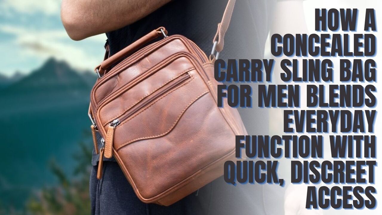 New York, Fashion & Design, Concealed Carry Sling Bag For Men