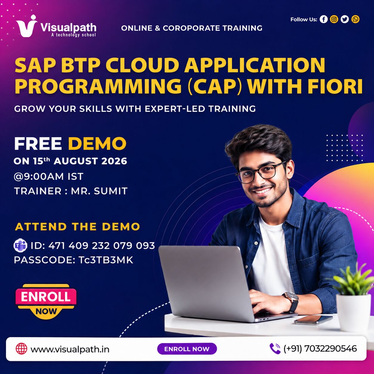 Hyderabad, Education, SAP BTP CAP Free Demo: Learn Real-Time App Development