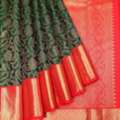 Exclusive Emerald Green Saree Designs | Mavuris