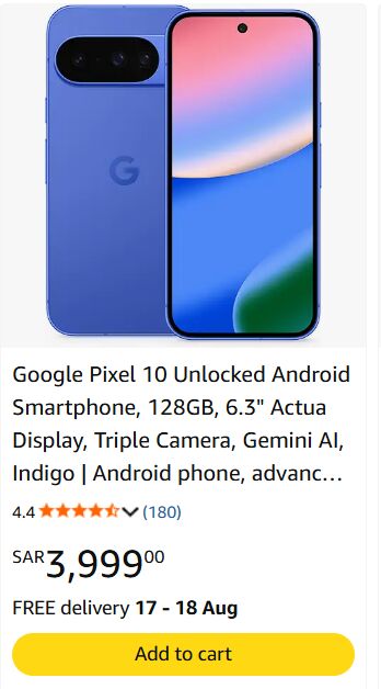 Al Aziziyah, Mobile Phones, SAR 2800,  Google Pixel 10 (less Than 4 Months Used)
