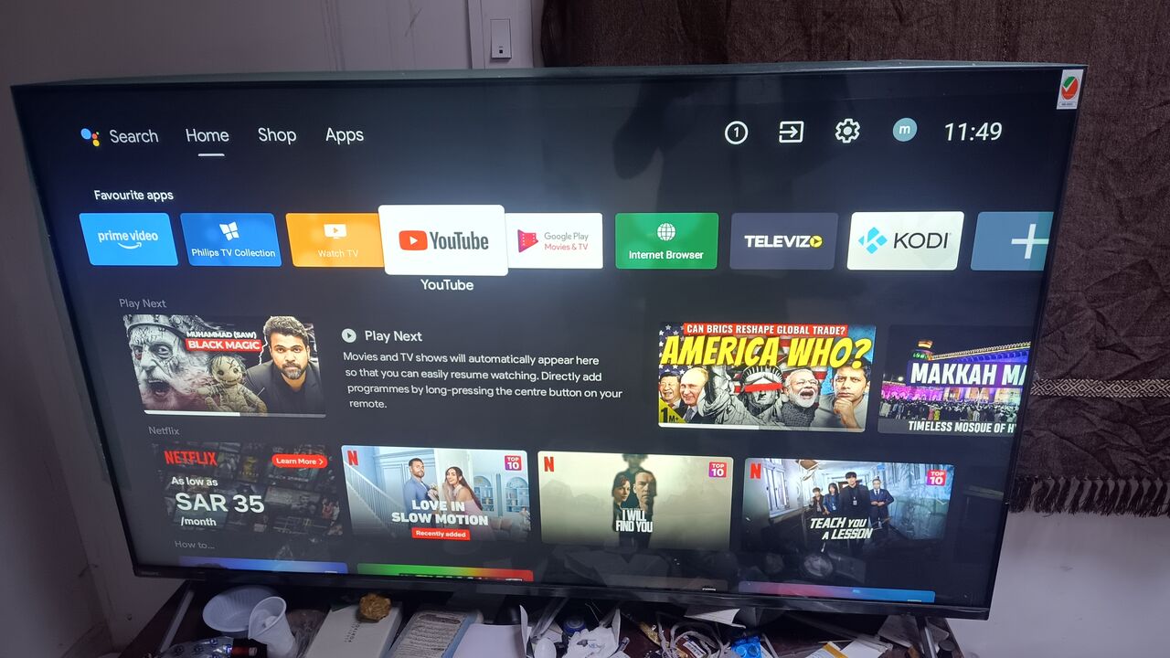Madinah, Electronics, SAR 700,  📺 PHILIPS 55-INCH 4K LED TV FOR SALE  Selling My Philips 55-inch 4K LED TV, Purchased New