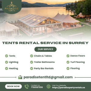 Surrey, Event Planning, Tents Rental Service In Surrey For Weddings & Outdoor Events