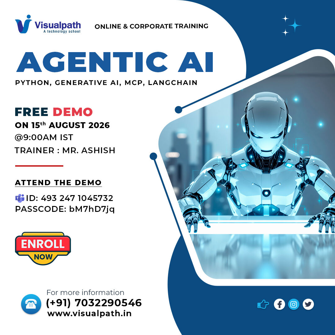 Hyderabad, Education, AGENTIC AI Online Training | Free Online Demo