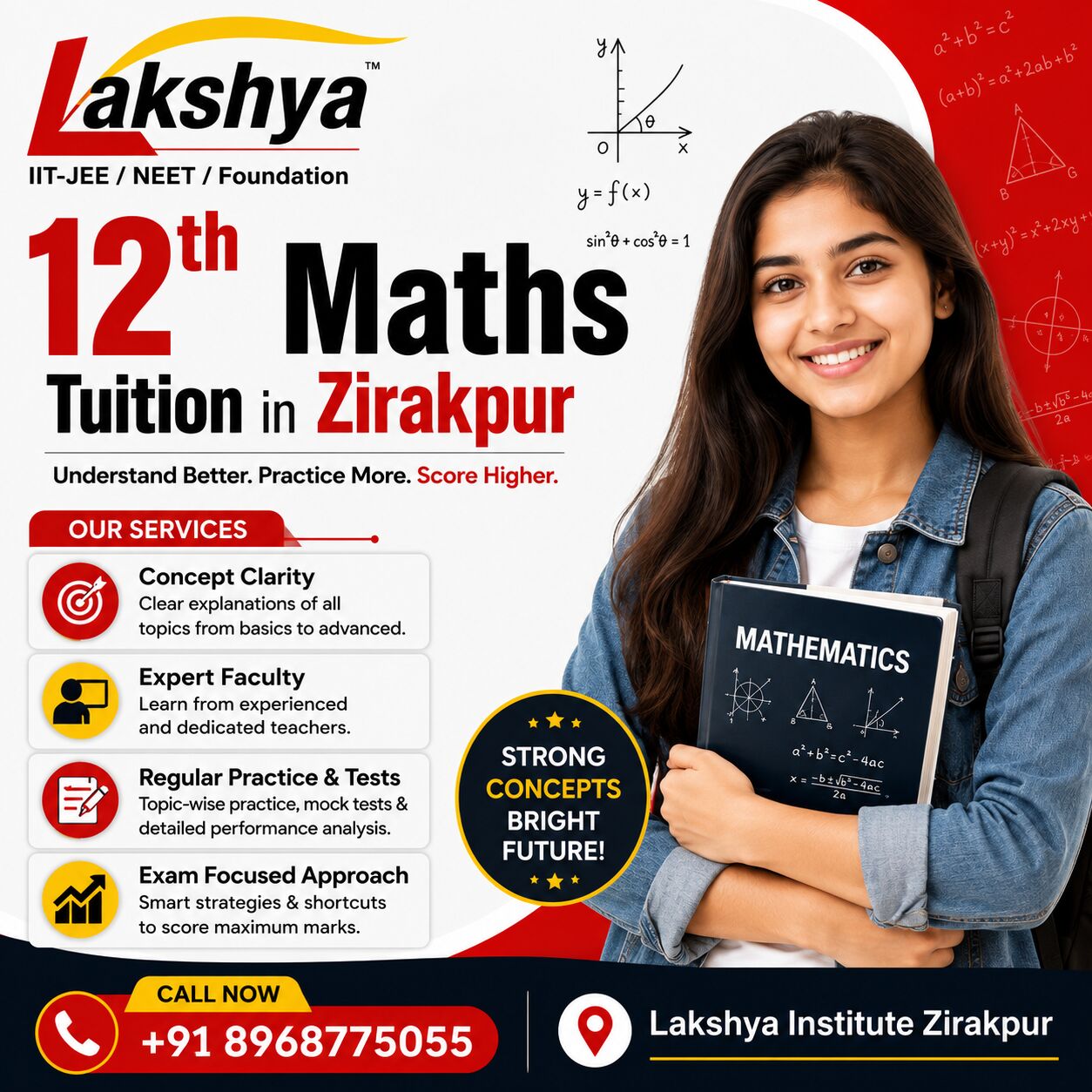 Chandigarh, Lessons Offered, 12th Maths Tuition In Zirakpur For CBSE Students