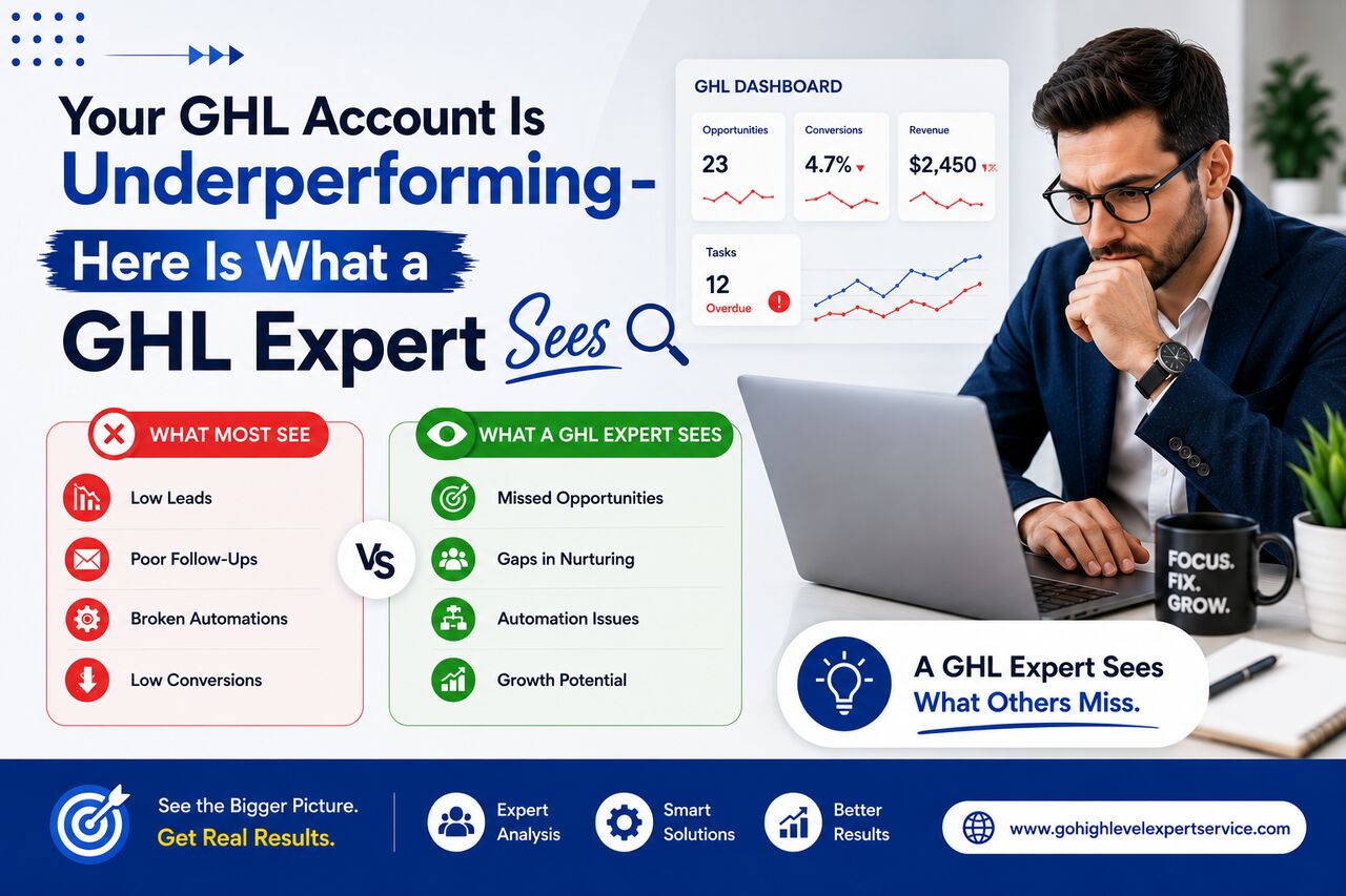 New York, Web Design & Development, Your GHL Account Is Underperforming - Here Is What A GHL Expert Sees