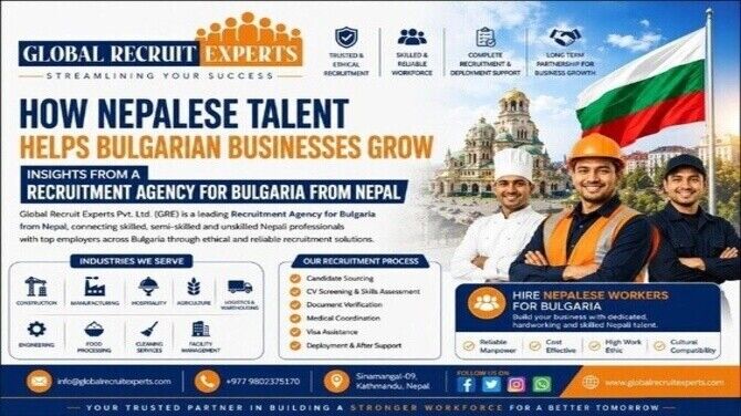 Sofia, Manpower, Bulgaria Recruitment Agency | Skilled Manpower From Nepal & Asia