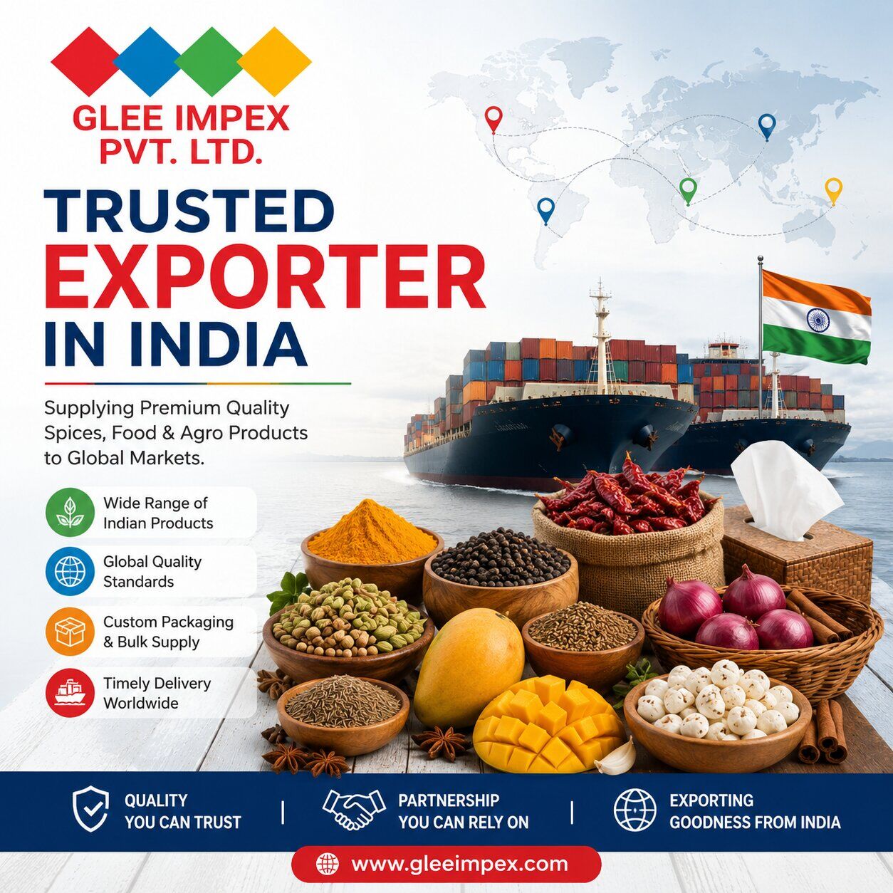 Mumbai, Food, Exporter In India | Glee Impex &ndash; Indian Spices & Food Exporter