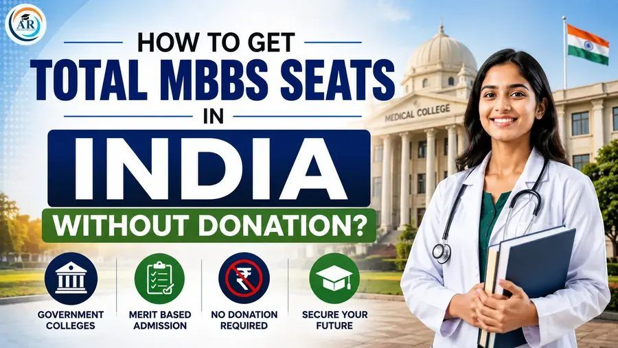 Noida, Education, How To Get Total MBBS Seats In India Without Donation?