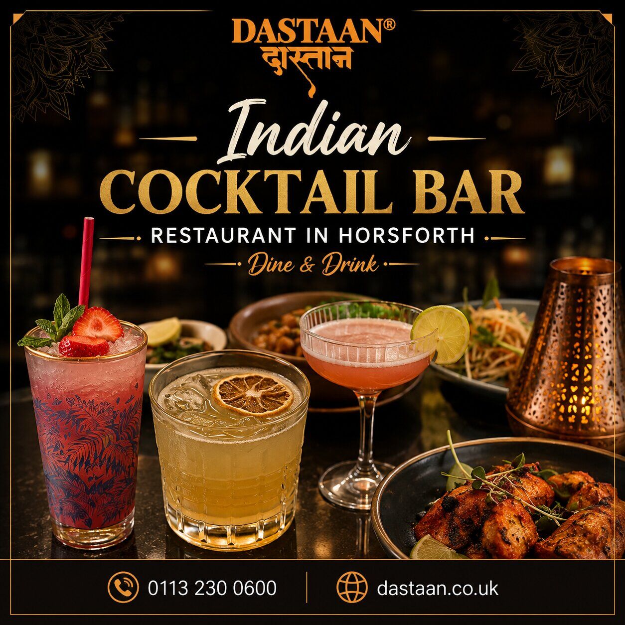 London, Restaurants, Indian Cocktail Bar Restaurant In Horsforth | Dine & Drink