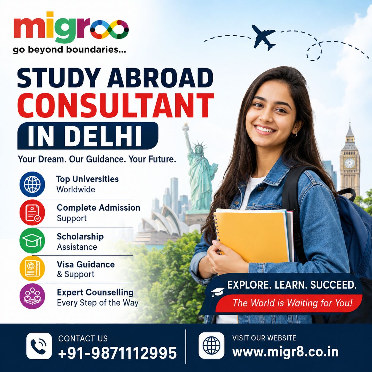 New Delhi, Free Items, Study Abroad Consultant In Delhi