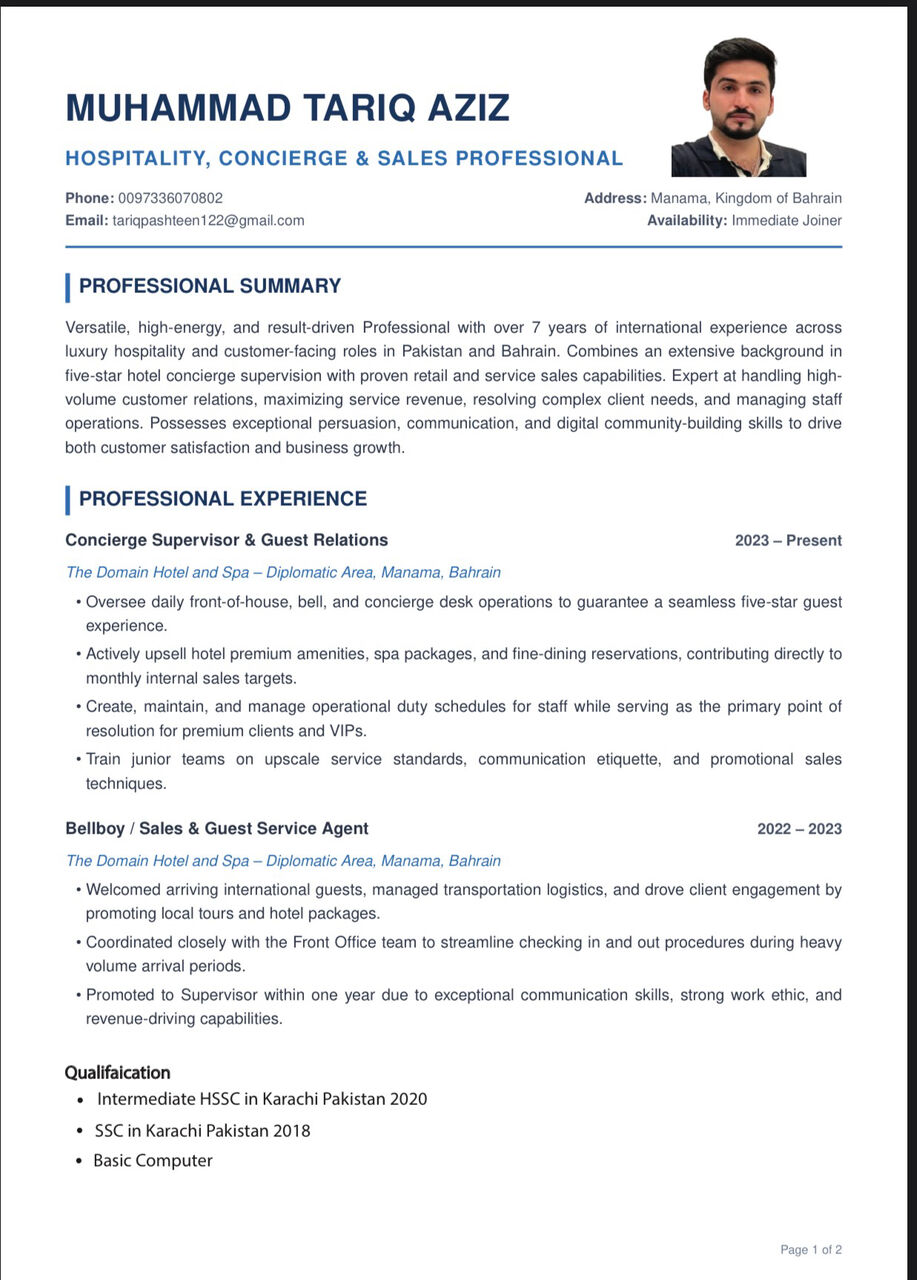Adliya, Job Seekers, Professional Driver