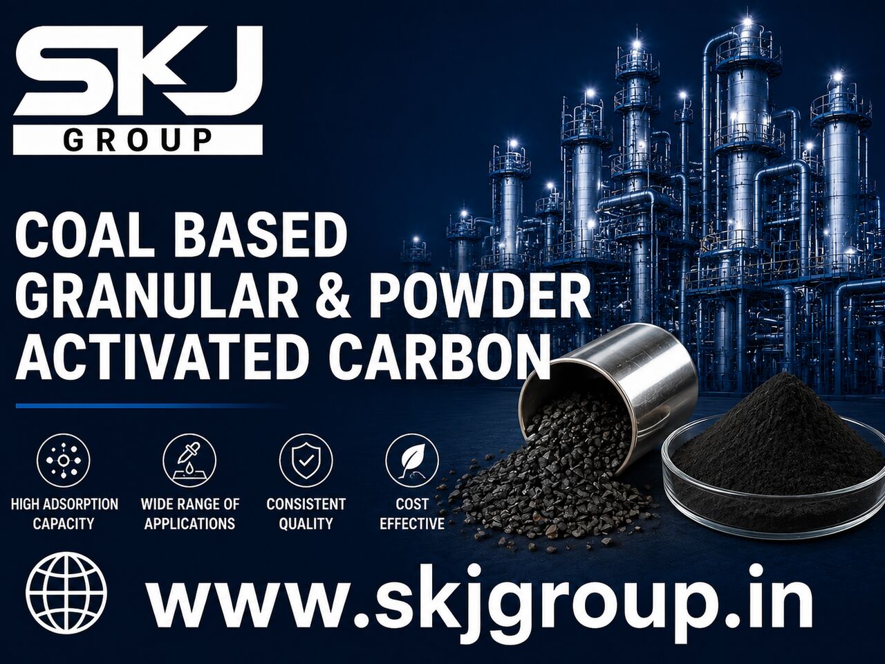 Bhopal, Materials, Coal Based Activated Carbon For Improved Industrial Water Quality