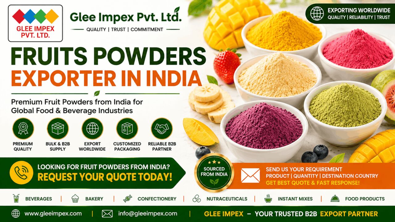 New Delhi, Businesses For Sale, Fruits Powders Exporter In India | Glee Impex