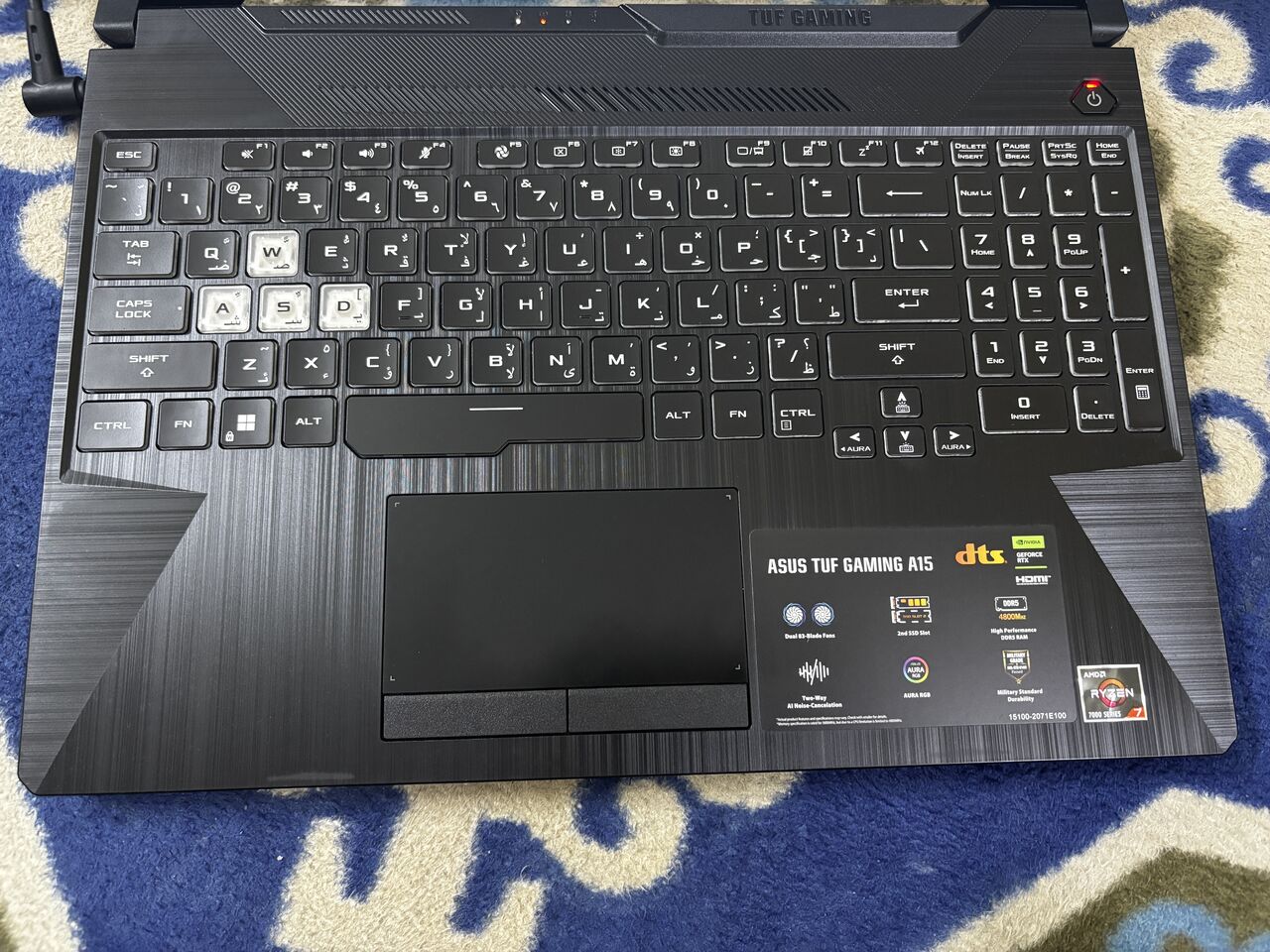 Hara, Computers, SAR 2800,  Asus Gaming Tuf A15 Gaming Laptop Ryzen 7 7435HS 8 Core Processor 512gb Ssd 16gb DDR5 Ram