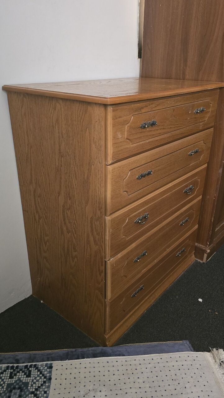 Umm Al Hamam, Furniture, SAR 120,  5-Drawer Chest - Strong Solid Wood