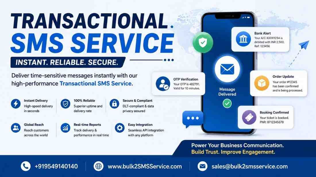 Gurugram, Business, Send OTPs & Alerts With A Powerful Transactional SMS Service