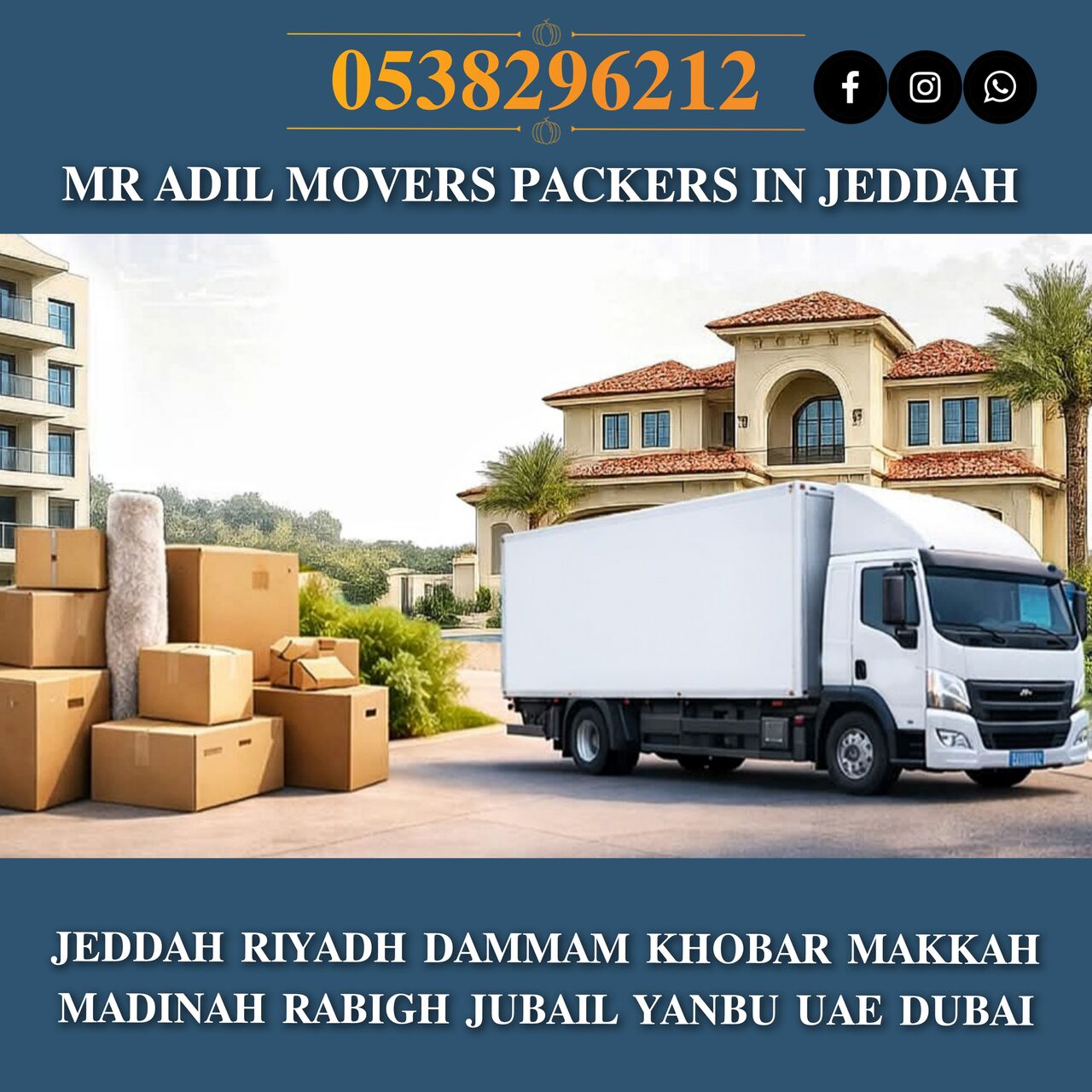 Dammam, Household, MR ADIL MOVERS AND PACKERS IN JEDDAH FOR HOUSE OFFICE  SHIFTING 0538296212 .