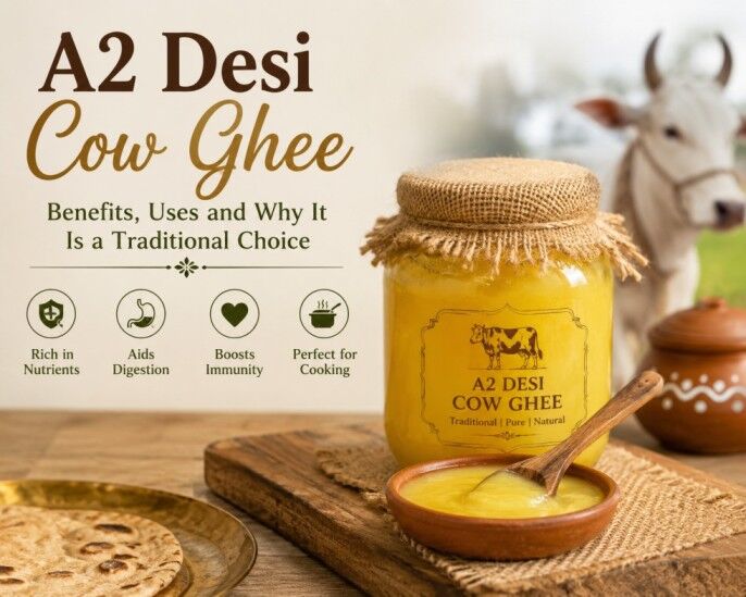 Noida, Food, A2 Desi Cow Ghee: Traditional Benefits & Uses