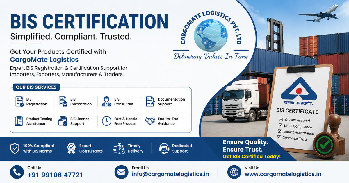 Mumbai, Cargo, BIS Certification Services For Importers & Businesses In India