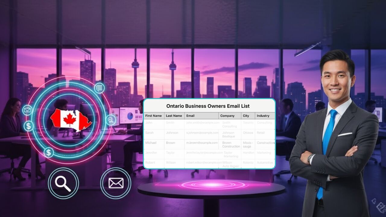 Toronto, Businesses For Sale, Buy Ontario Email List &ndash; Verified Canadian B2B Contacts