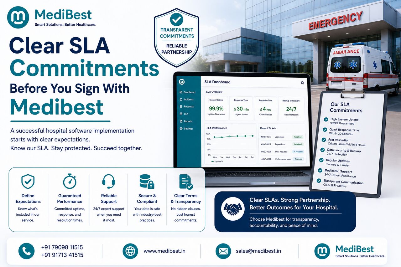 Indore, Web Design & Development, Clear SLA Commitments Before You Sign With Medibest