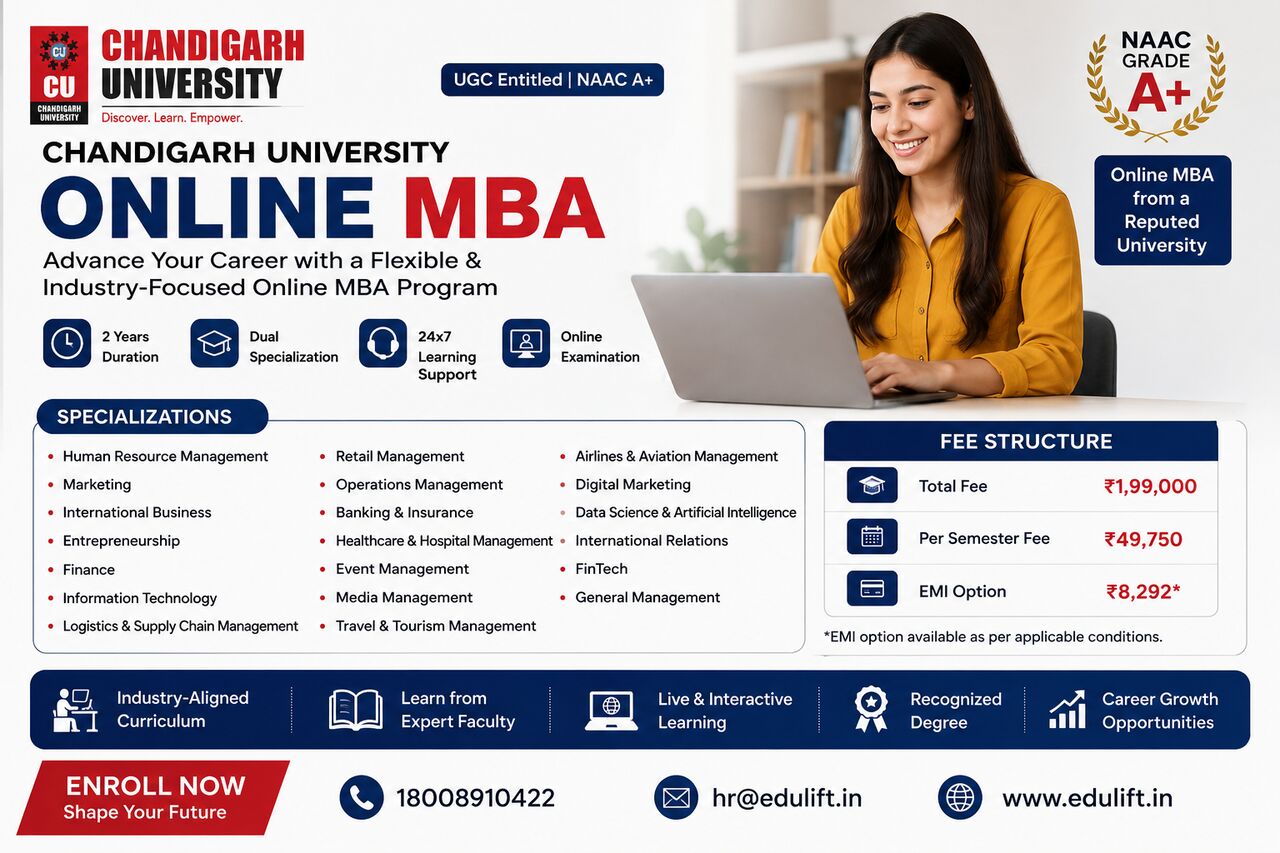 Chandigarh, Education, Chandigarh Online MBA &ndash; Flexible & Career-Focused Management Education | Edulift