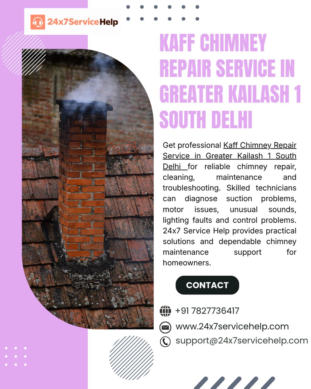 New Delhi, Appliance Repair, Kaff Chimney Repair Service In Greater Kailash 1 South Delhi