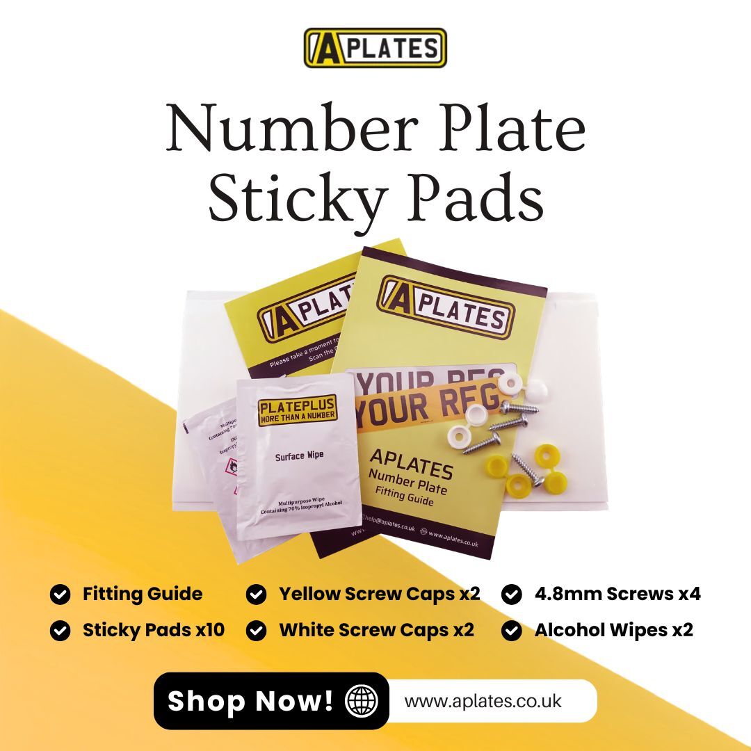 London, Auto Parts, Number Plate Sticky Pads For Secure Installation