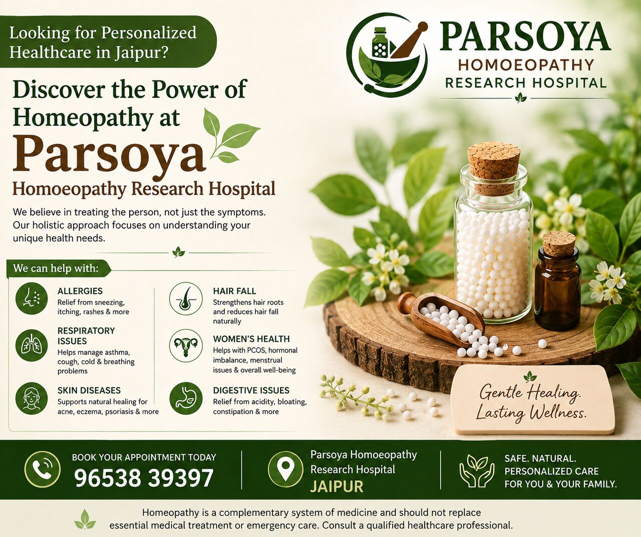 Jaipur, Food & Drink, Choose Personalized Homeopathic Care?