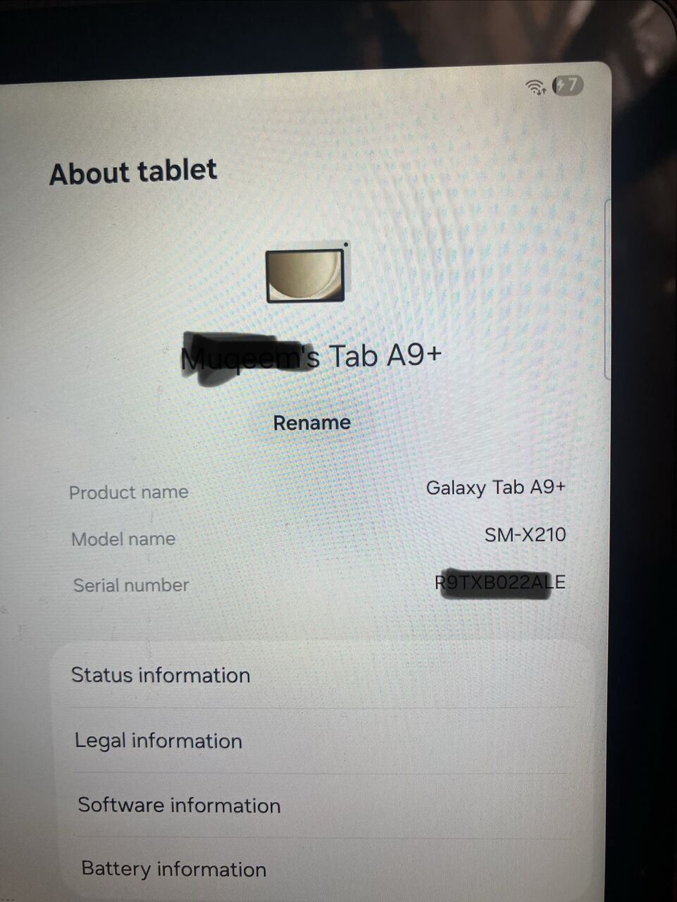 Al Aziziyah, Tablet Computers, SAR 500,  Galaxy Tab A9+ 64GB 4 GB RAM