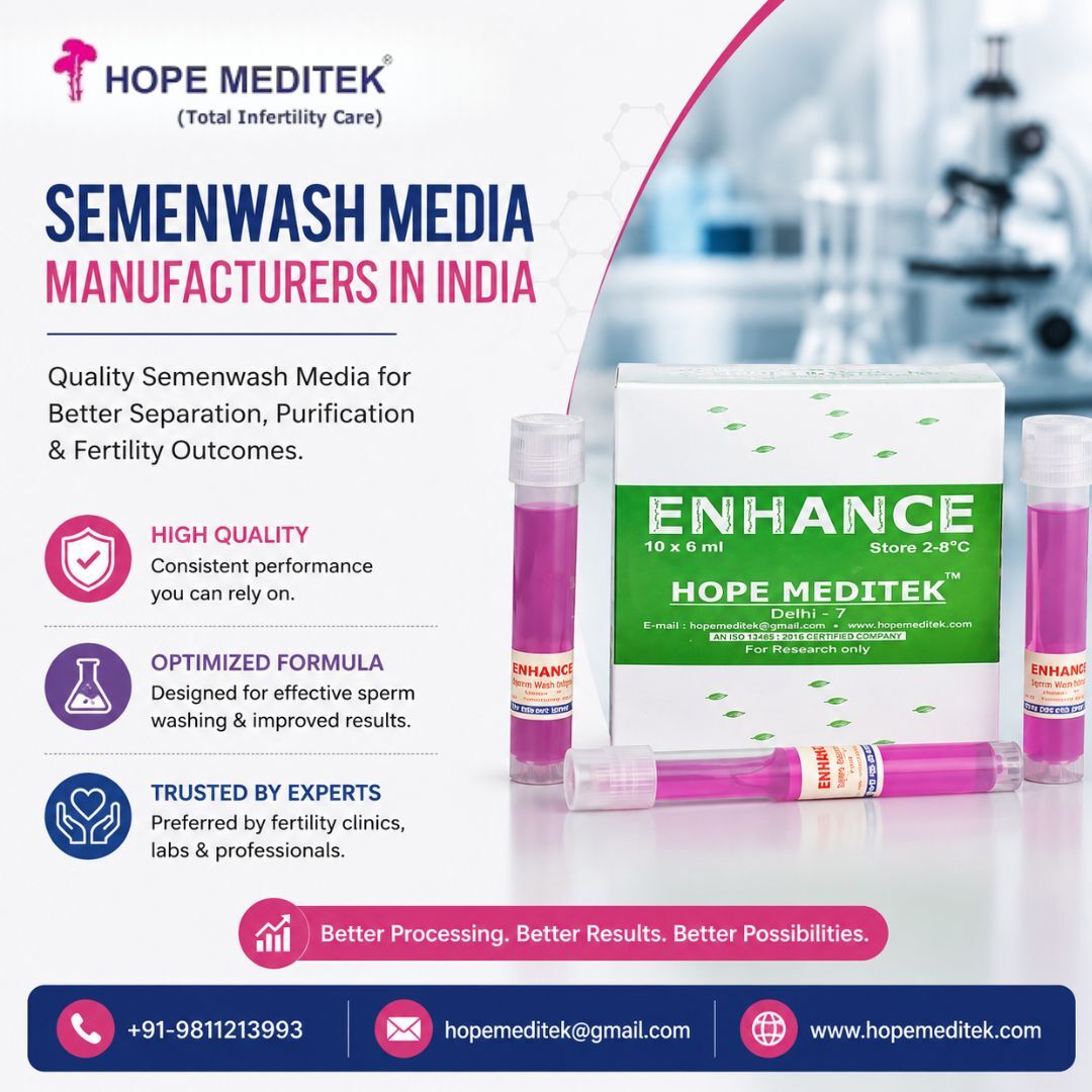 New Delhi, Health & Beauty Items, Affordable Semenwash Media Manufacturers In India | Hope Meditek
