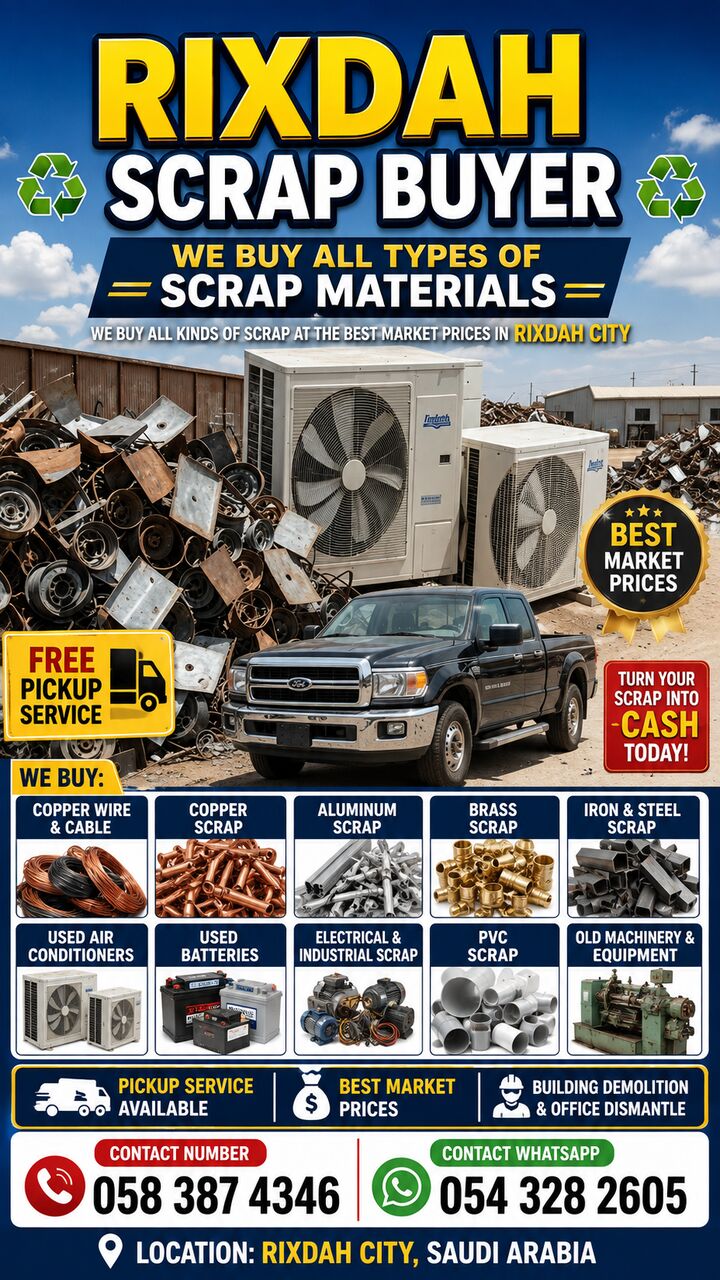 Riyadh, Items Wanted, Riyadh Scrap Buyer Scrap Dealer Scrap Trading Company Building Demolition Works Riyadh Cit