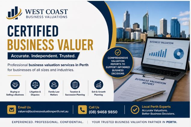 Perth, Real Estate, Certified Business Valuer In Perth