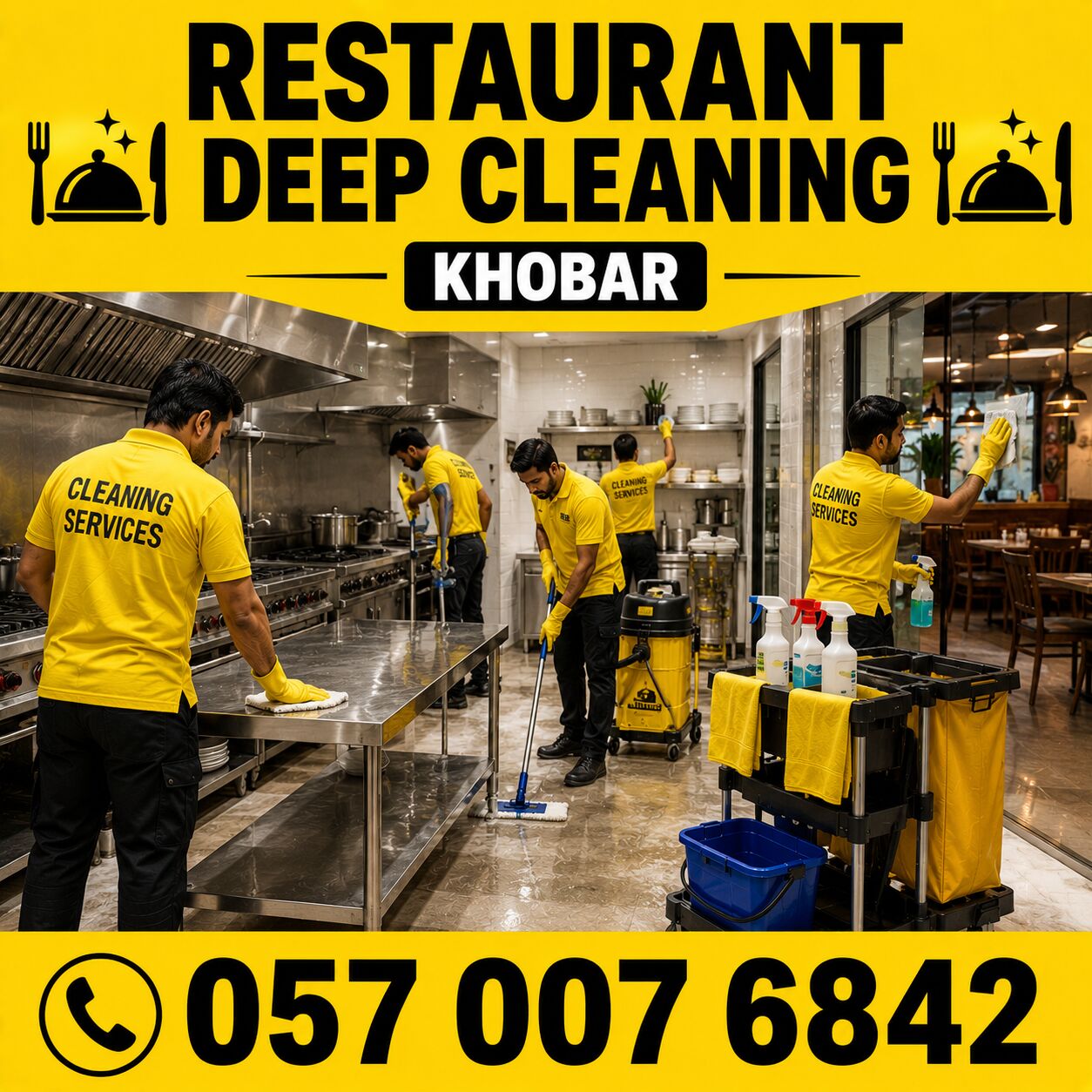 Al Rakah Al Janubiyah, Cleaning, 🟡🍽️ RESTAURANT DEEP CLEANING KHOBAR 🍽️🟡 057 007 6842 🟡