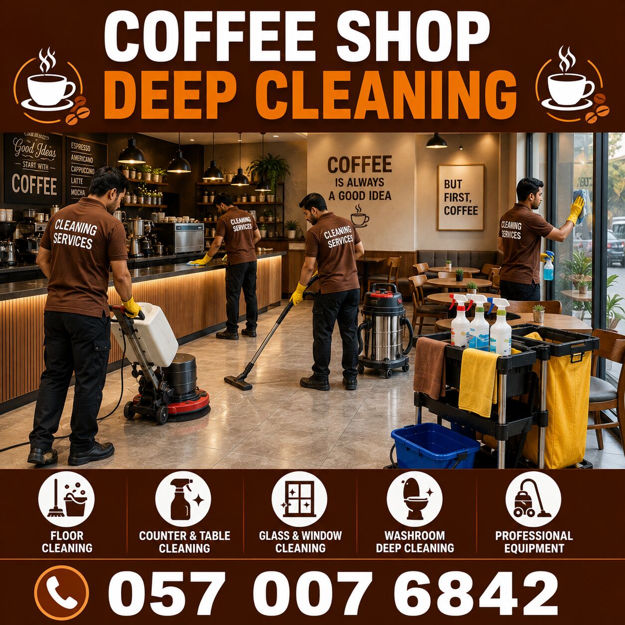 Al Rawabi, Cleaning, 🟤☕ COFFEE SHOP DEEP CLEANING KHOBAR ☕🟤 057 007 6842 🟤