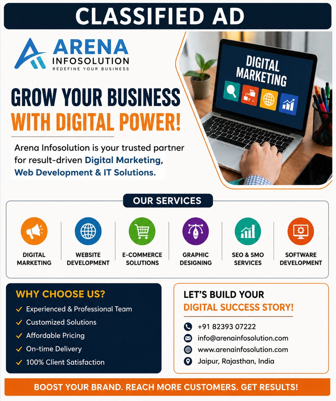 Jaipur, Education, Digital Marketing & IT Solutions Company In Jaipur | Arena Infosolution