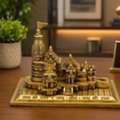 Handcrafted Brass Ram Mandir Replica For Home & Office Décor