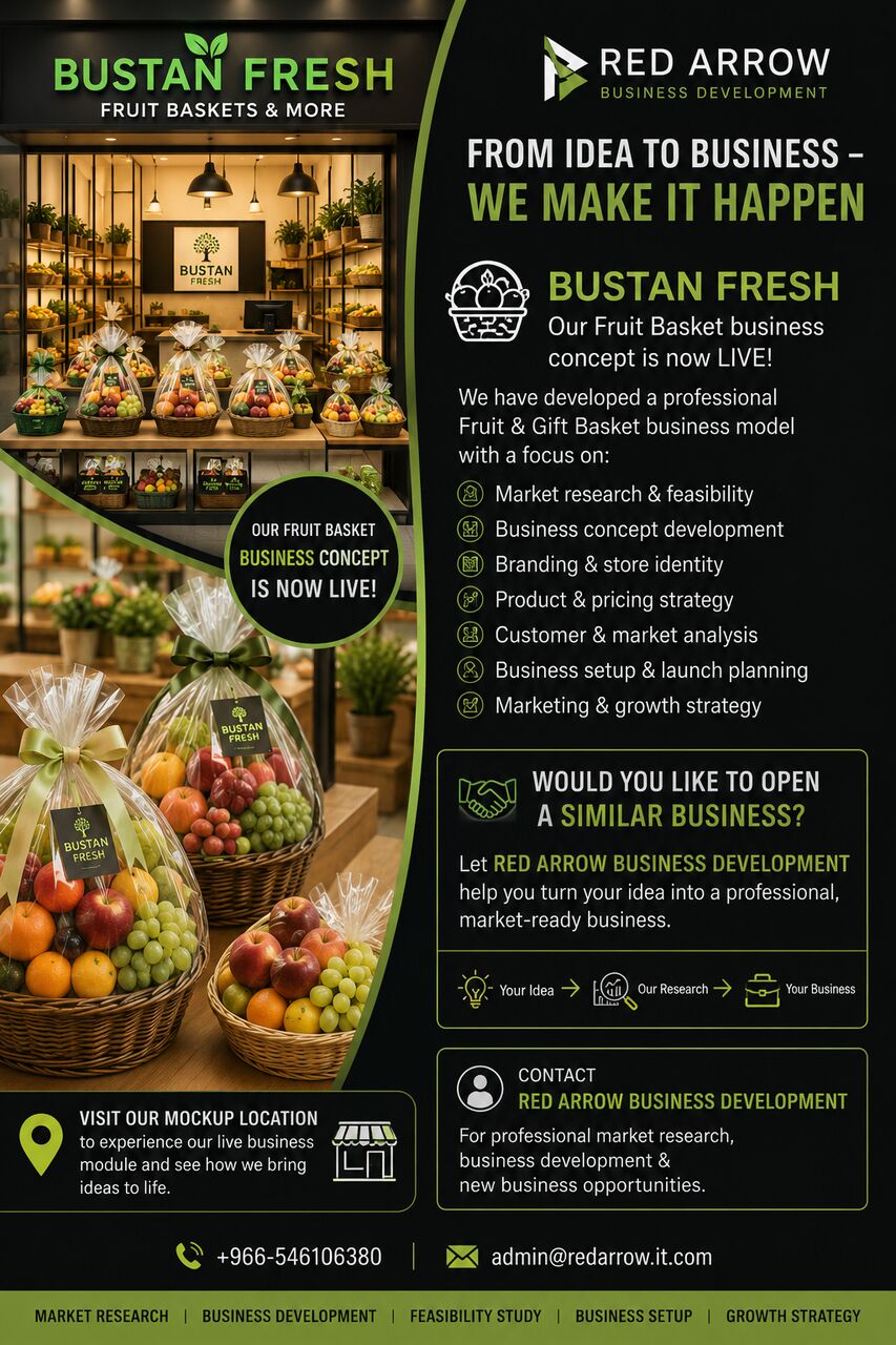 Jeddah, Business, FROM IDEA TO BUSINESS &mdash; WE MAKE IT HAPPEN (Fruit And Vegetable Business)