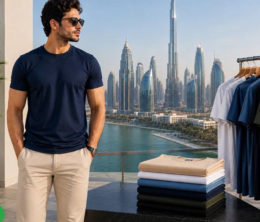 Dubai, Business, Cotton Blend T Shirt Dubai