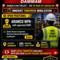 URGENT RENTAL HIRING | DAMMAM (ARAMCO PLANT PROJECT &ndash; MAIN EPC CONTRACTOR)