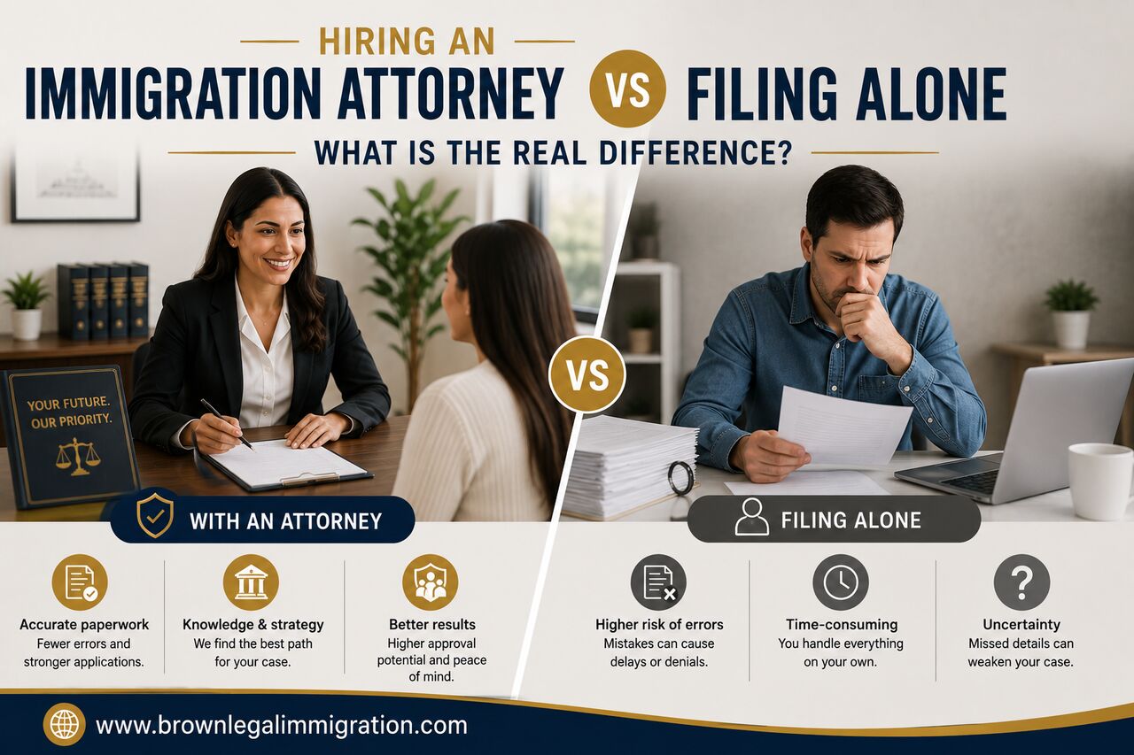 New York, Immigration, Hiring An Immigration Attorney Vs Filing Alone - What Is The Real Difference?