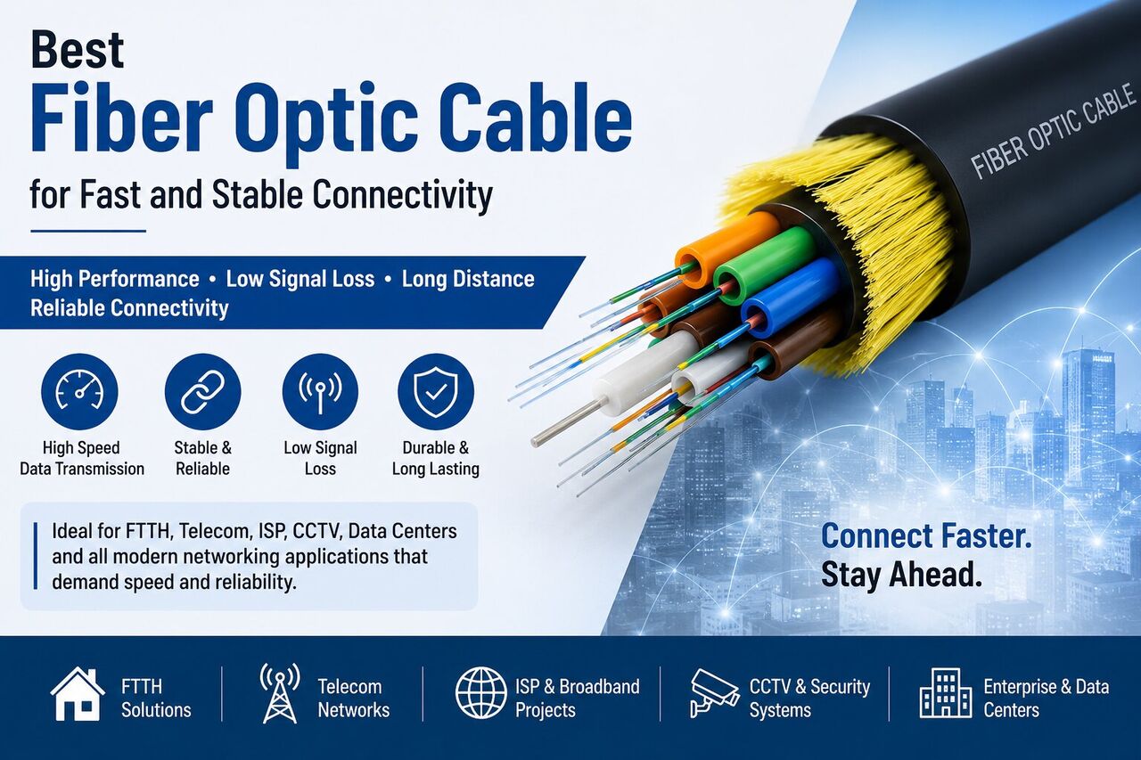 New Delhi, Materials, INR 6850,  Best Fiber Optic Cable For Fast And Stable Connectivity