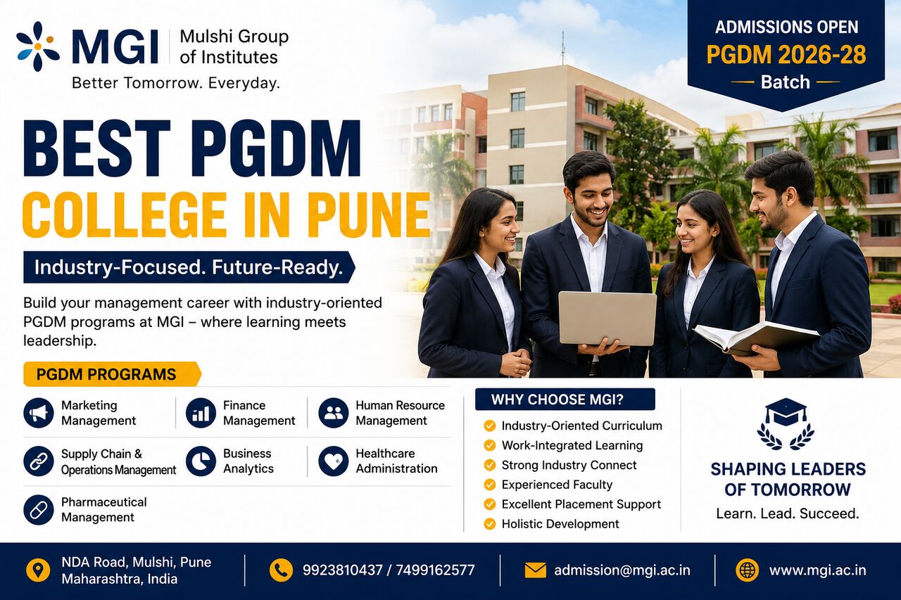 Pune, Education, Best PGDM College In Pune &ndash; Industry-Focused Management Education At MGI